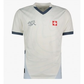 Pánské fotbalový oblečení Švýcarsko Venkovní košile ME 2024 Krátkým Rukávem